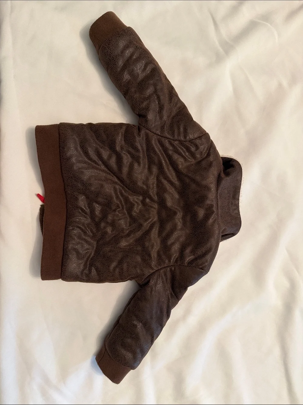OshKosh B'gosh Brown Faux-Leather Jacket with Sherpa Collar